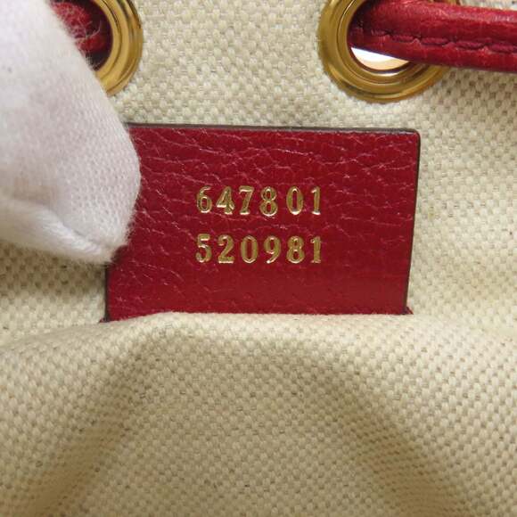 Gucci 647801 Drawstring Shoulder Bag, Doraemon Collaboration, PVC/Leather, Wo... - Picture 7 of 16